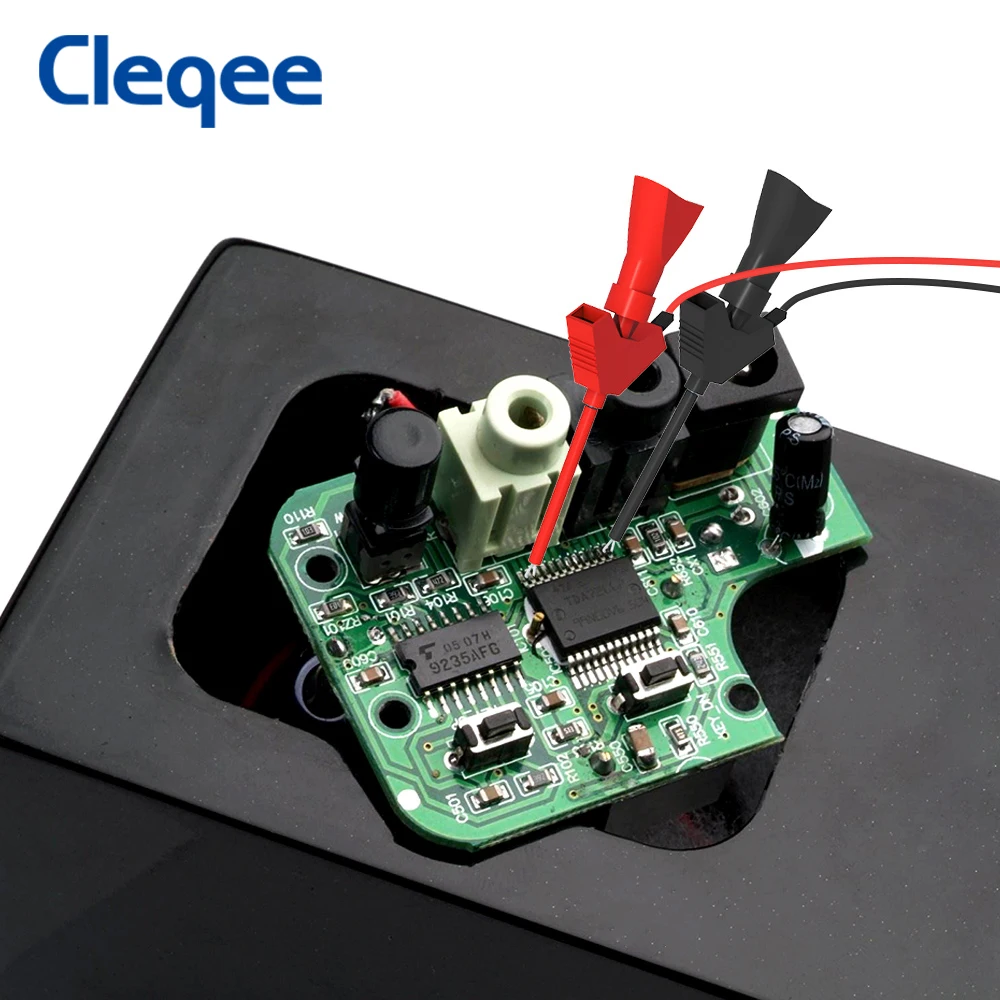 Cleqee-sondas de sonda para multímetro digital, kits de cables de prueba, agujas reemplazables