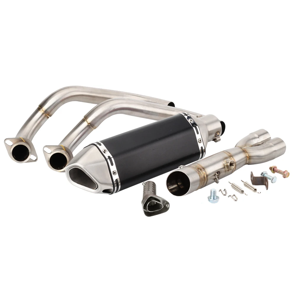 Exhaust And Head Link Pipe Motorcycle For Yamaha MT07 2014 2015 2016 2017 2018 2019 2020 TRACER 700 Escape Slip-on Motorcycle