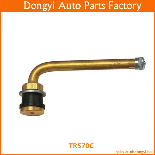 4 Buah Katup Ban Truk Kuningan Tugas Berat TR570c untuk Ban Tanpa Ban Dalam