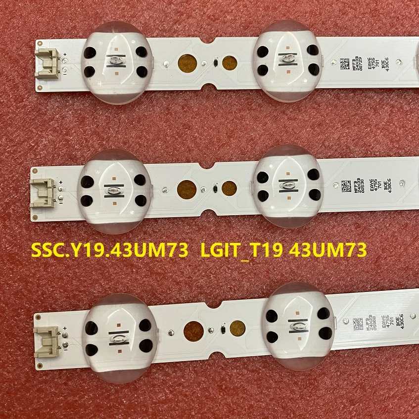 3 sztuk/zestaw podświetlenie LED do telewizora 43 um4390plc 43 um74006lb 43 um7450pla 43 um7390plc 43 um7400plb 43 um7300psa SSC.Y19. 443 um73