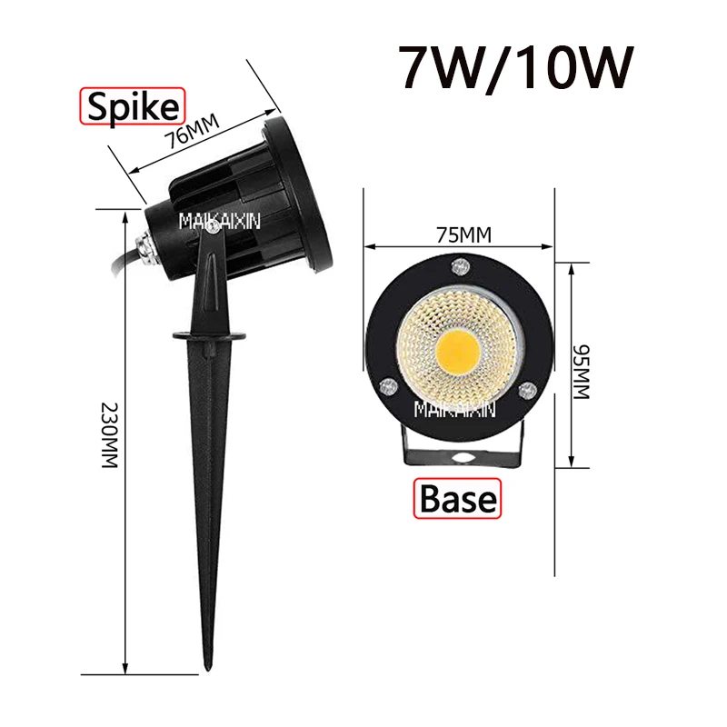 Iluminación LED para jardín de 3W, 5W, 7W, 10W, lámpara de paisaje de exterior para césped, iluminación Led impermeable, focos de camino de jardín, AC220V, DC12V