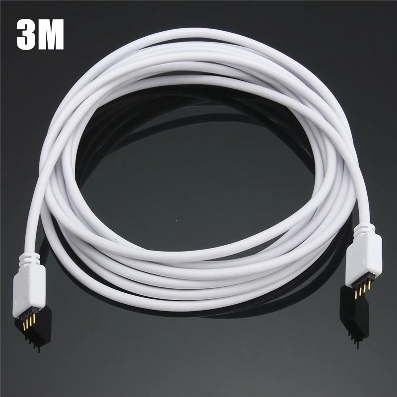 30/50/100/200/300/500 سنتيمتر 4Pin RGB LED موصل تمديد سلك كابل الحبل 4pin موصلات ل SMD 5050 3528 RGB LED قطاع ضوء
