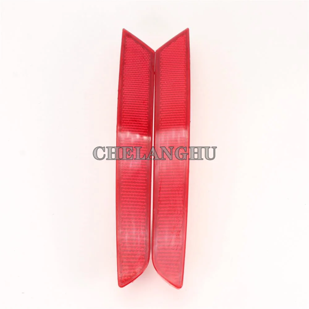2pcs For Seat Ibiza 4 Door 2013 2014 2015 2016 2017 Car-styling Red Rear Bumper Reflector Tail Light Bars Brake Parking Warning