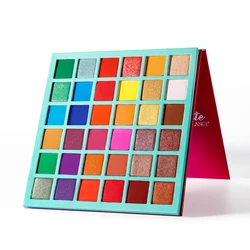 Rainbow Eyeshadow Pallete Wholesale 36 Colorful Pigmented Eye Shadow Palette Bluk Private Label Cosmetics No logo Makeup Kit