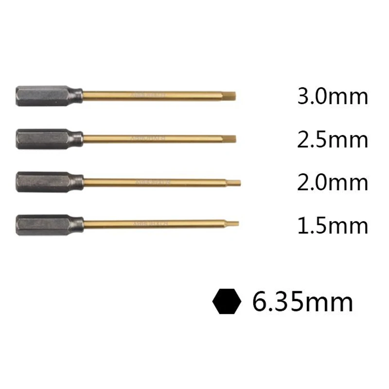 Trwała stal stopowa zdalnie sterowany dron helikopter Model narzędzie wewnętrzne sześciokątne/krzyżowe wkrętaki narzędzia + wiertło spiralne + uchwyt 6.35mm