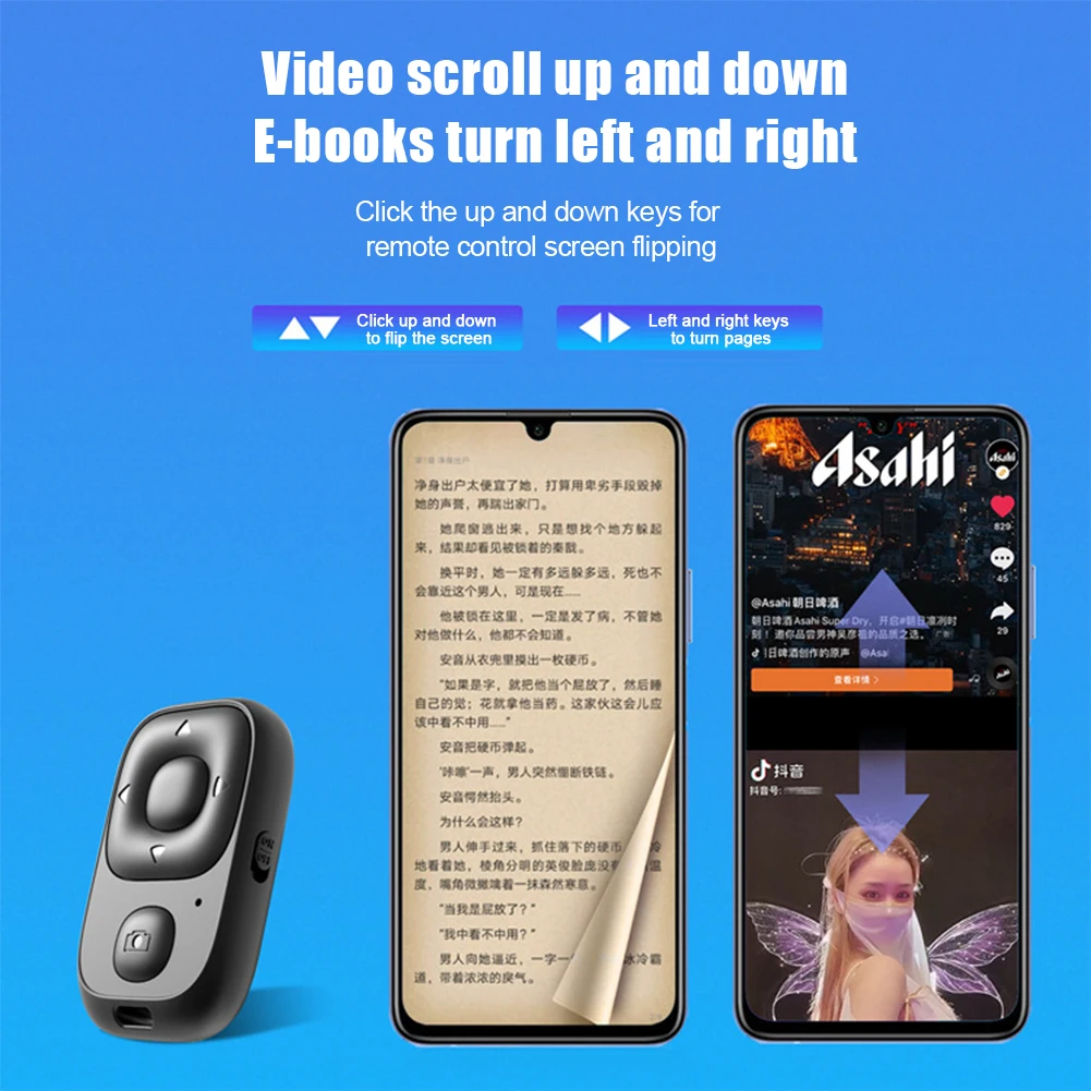 قابلة للشحن بلوتوث متوافقة وحدة تحكم لاسلكية الموقت الذاتي كاميرا التحكم عن بعد عصا مصراع الإصدار للهاتف Selfie