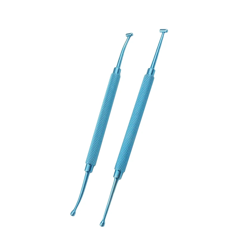 

Titanium Double-ended T Scleral Depressor Tweezers Ophthalmic Forceps with Pocket Clip Autoclavable Ophthalmic Instruments