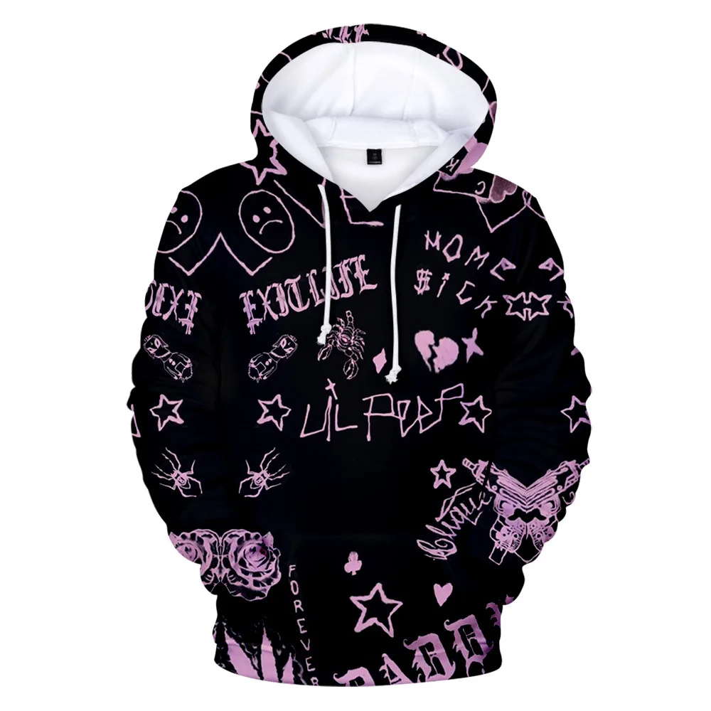 

Rapper Lil Peep 3D Print Hoodie Men/women's Sweatshirts Fashion Hip Hop Casual Lil Peep Oversized Mens Hooded Pullover Tops 5XL