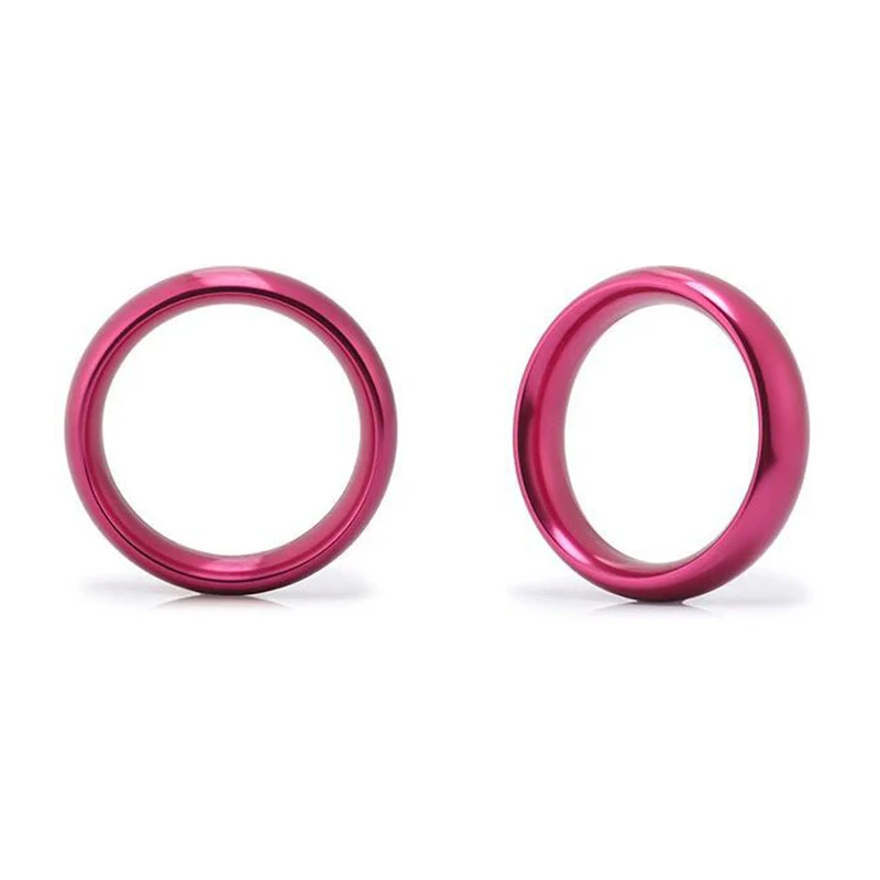 40/45/50mm Male Aluminum Alloy Metal Penis Ring Delay Ejaculation Cock Ring Sex For Men Erotic Games Cock Ring Adult Products 18