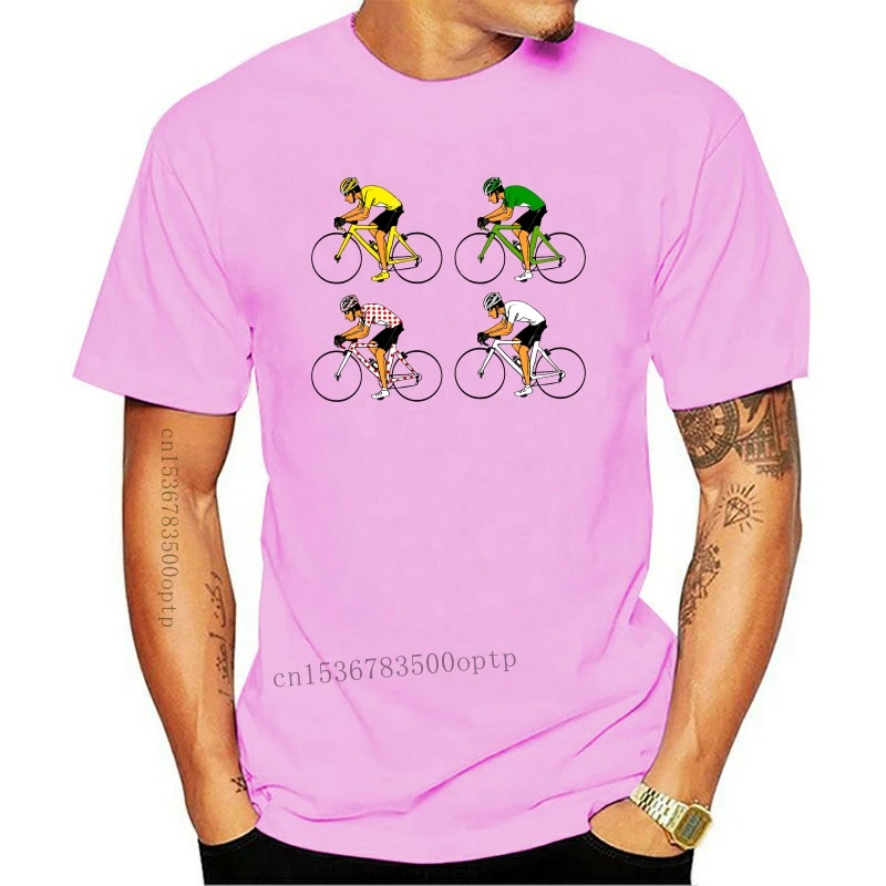 New TOUR 4 JERSEYS MENS T-SHIRT DE FRANCE GIFT FOR CYCLIST CYCLING FAN BIKE TOP IDEA