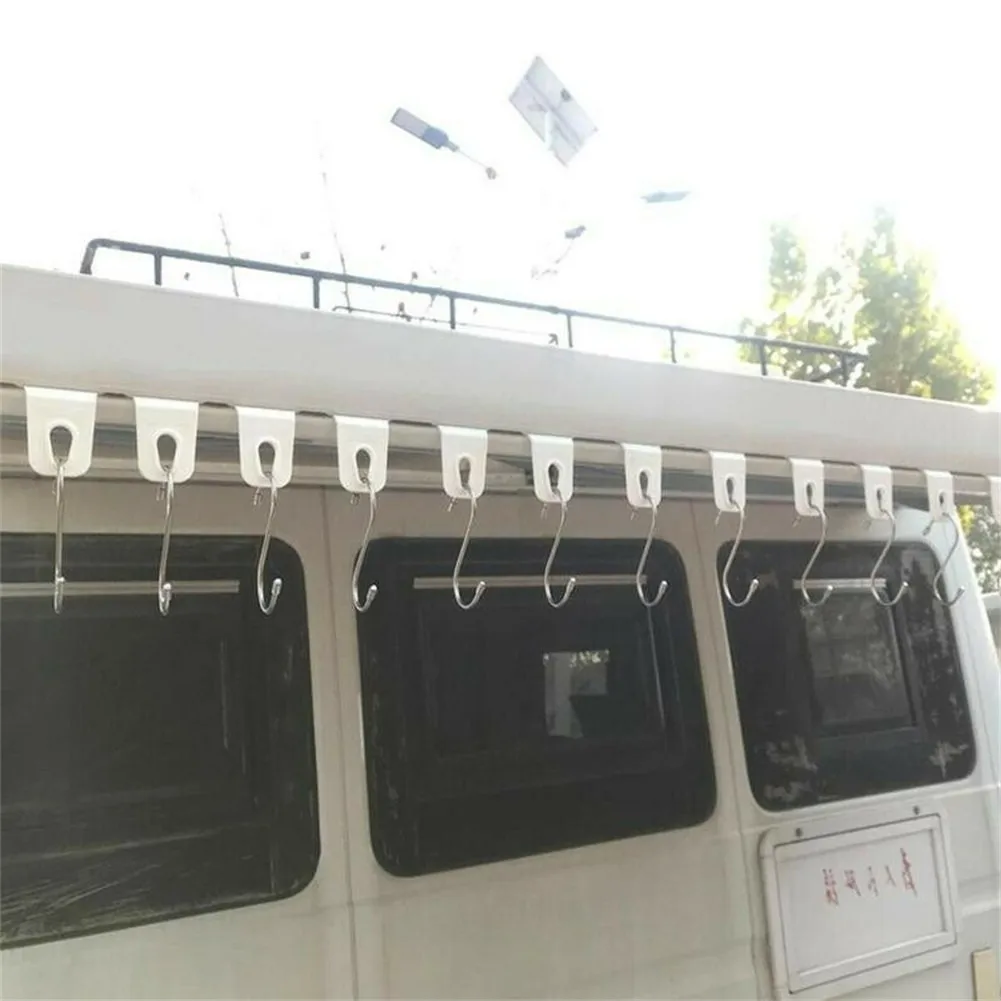 Universal Toldo Roupas Gancho Racks para RV, Caravan Party Light Holder, Acessórios RV, 10x