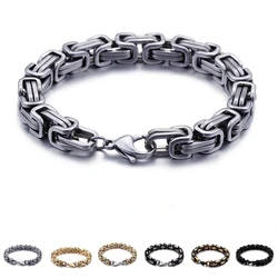 4/5/6/8mm Royal Chain Bracelet For Men Stainless Steel punk Rock Charm Jewelry 2021 Gift