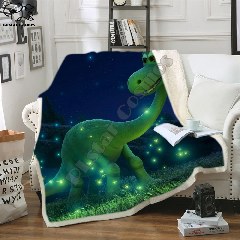 Kids Children Dinosaur Fluffy Cotton warm Blanket Jurassic Cartoon Boys Girl throw blankets for beds Home textile Bedding Outlet