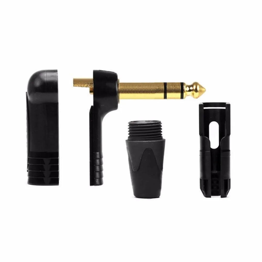 Neutrik NP3RX-B Right Angle 1/4'' Stereo Jack Connector 6.5mm Stereo Jack Plug Neutrik 6.35mm plugs