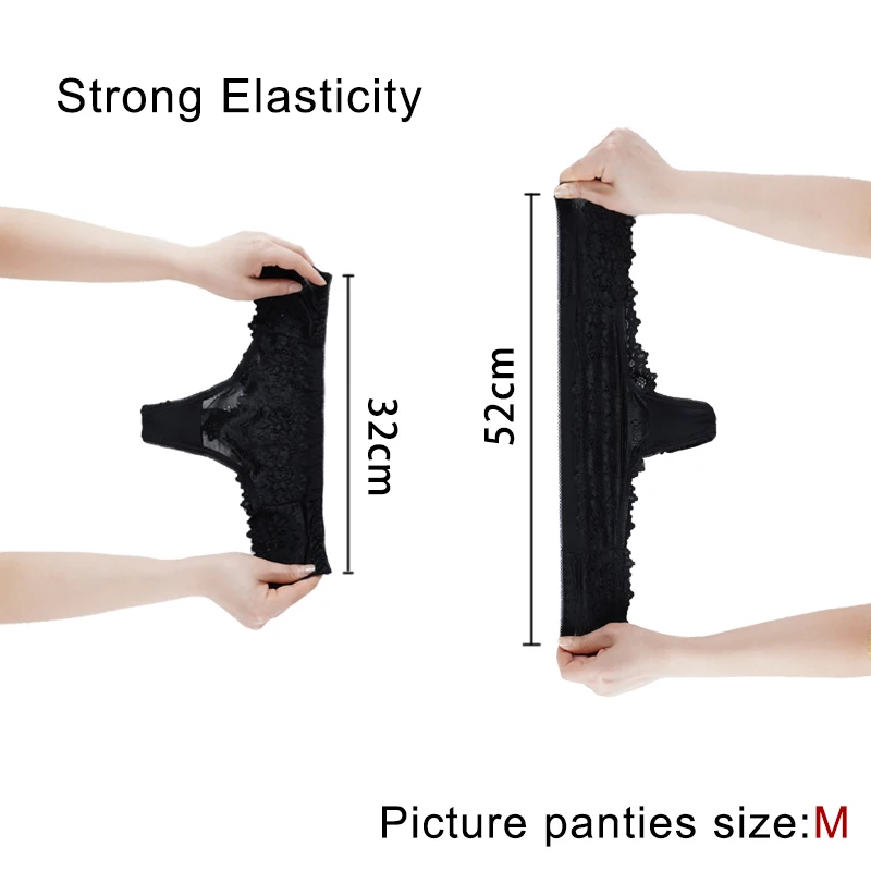 Women Sexy Lace Lingerie Temptation Low-waist Thong Panties Transparent High Quality Embroidery Underwear Female G String