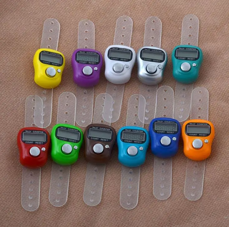 free shipping 500pcs Mini Digital Electronic Muslim Finger Ring Tally Counter Tasbeeh Tasbih Golf &Temple Wholesale SN582