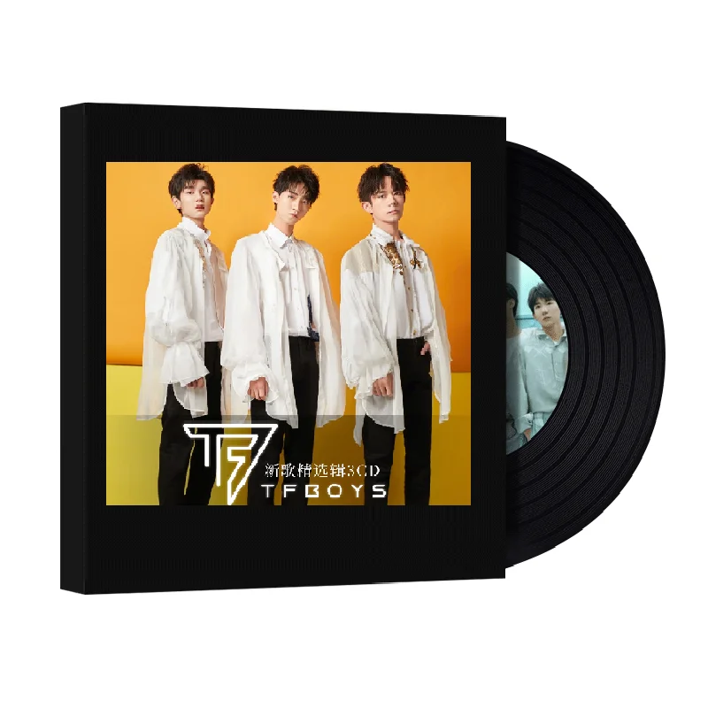 TFBOYS Karry Roy Jackson China Original Pop Music CD Disc Chinese Young Male Team Singer Song Album Collection 12cm Vinyl Record