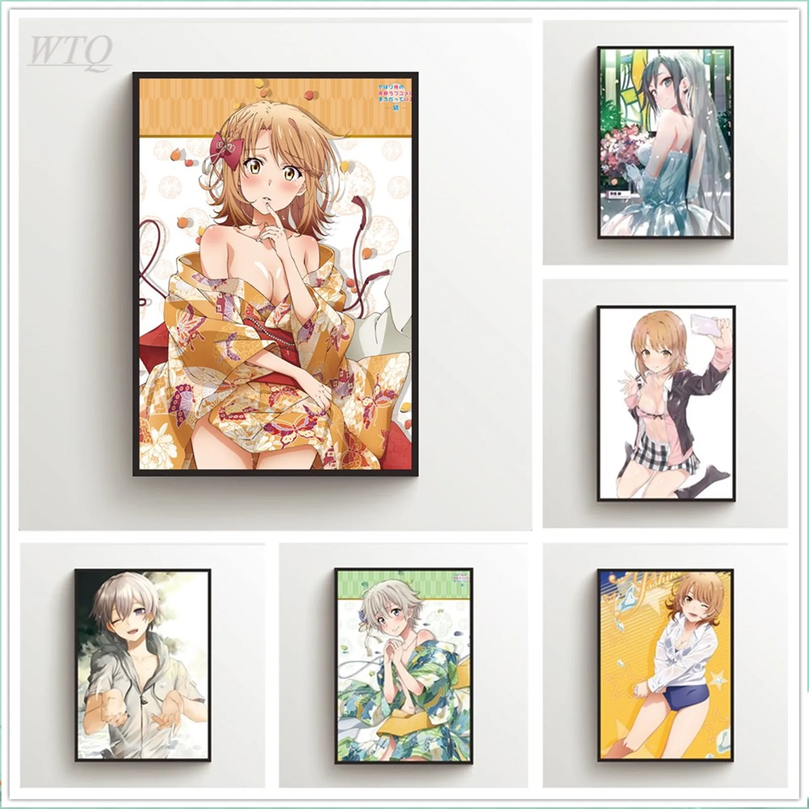 OreGairu Iroha Hachiman Saika Anime Posters Wall Poster Canvas Painting Posters and Prints Wall Art Picture Home Decoration