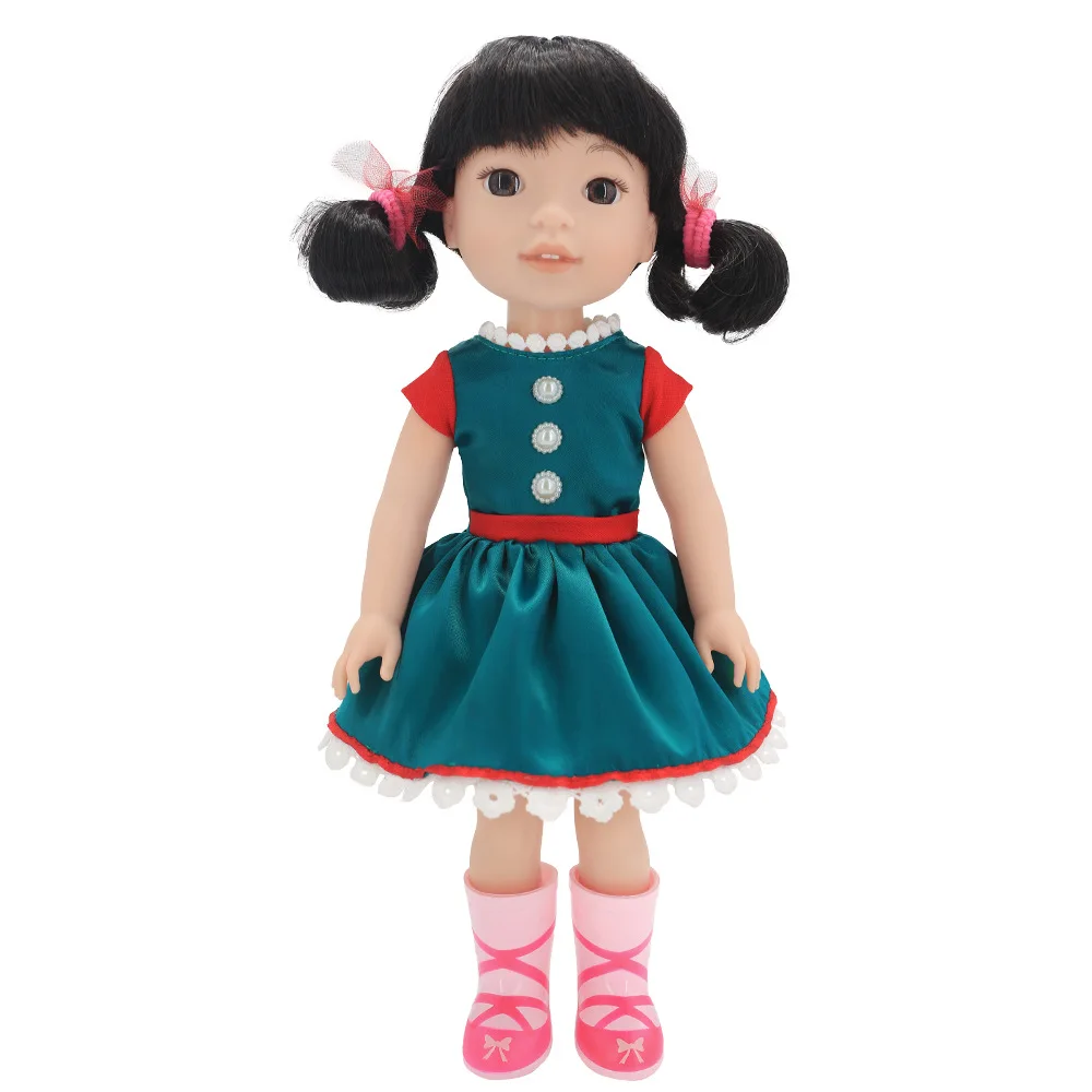 Doll Clothes Dress Shoes Backpacks Hat For 14.5 Inch Nancy American Doll&32-34Cm Paola Reina Doll Our Generation Girl`s Toy Gift