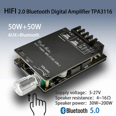 1/3 Stück XY-P15W 10W/15W/20W Stereo Bluetooth-5.0 Leistungsverstärker-Platine 12V/24V Hochleistungs-Verstärkermodul – Detail 5