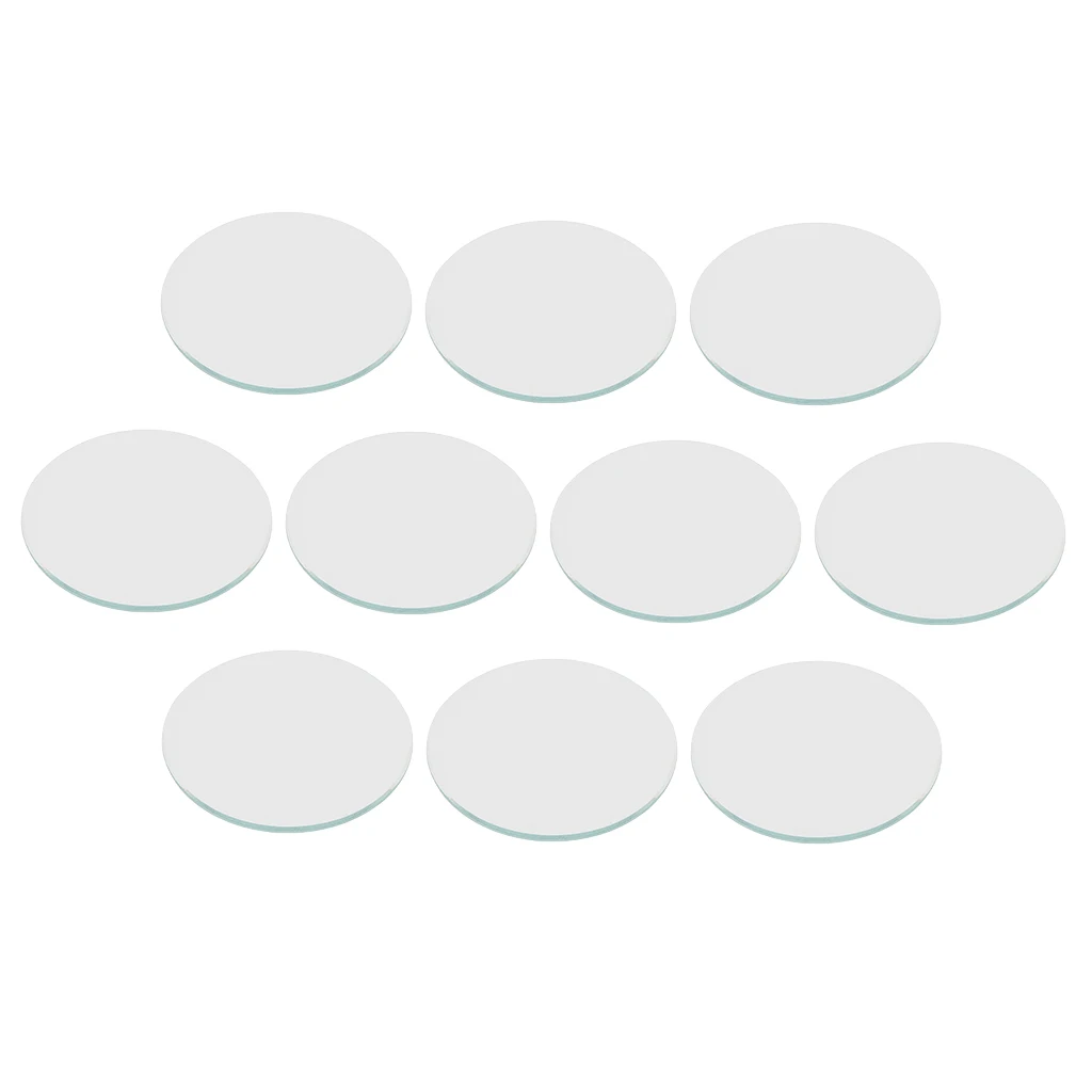 10pcs Round Flat Watch Crystal Lens Glass Replacement For Watchmaker Repair