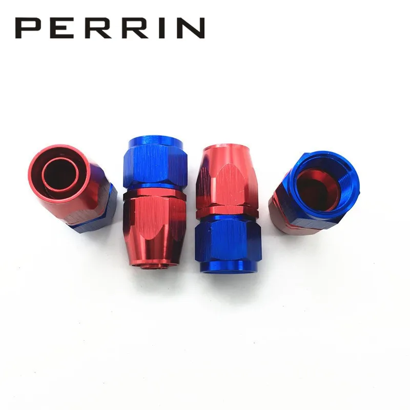 AN4-0 0 Degree Aluminum Oil Cooler Hose Fitting Swivel Hose End Fitting Adapter Oil Fuel Line