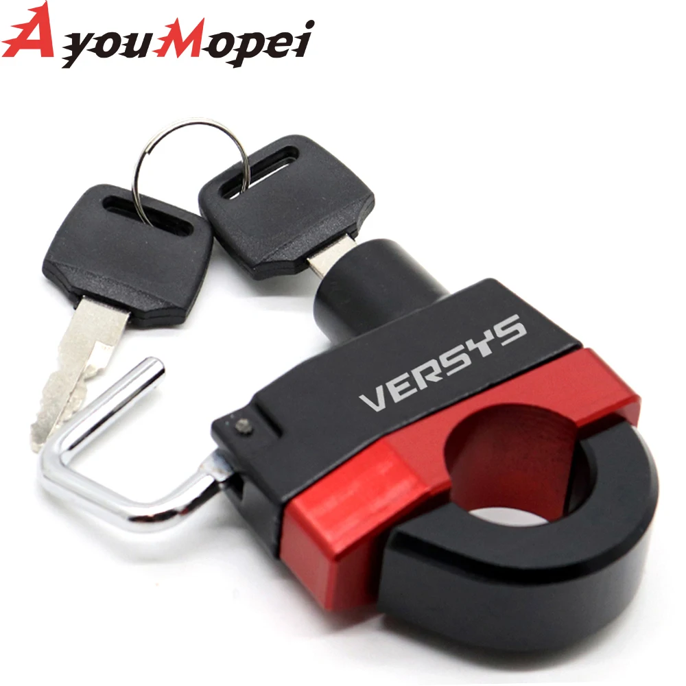 For KAWASAKI Versys1000 Versys650 Versys-X300 VN650 VN900 Vulcan ER6N/F Motorcycle Accessories Anti-theft Helmet Lock Security