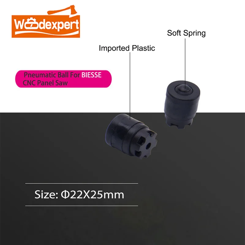 Imagem -02 - Pneumático Bola de ar Flutuante Bola para Homag Biesse Scm Kdt Cnc Computador Painel Serra Feixe Mesa Trabalho Preto & Branco