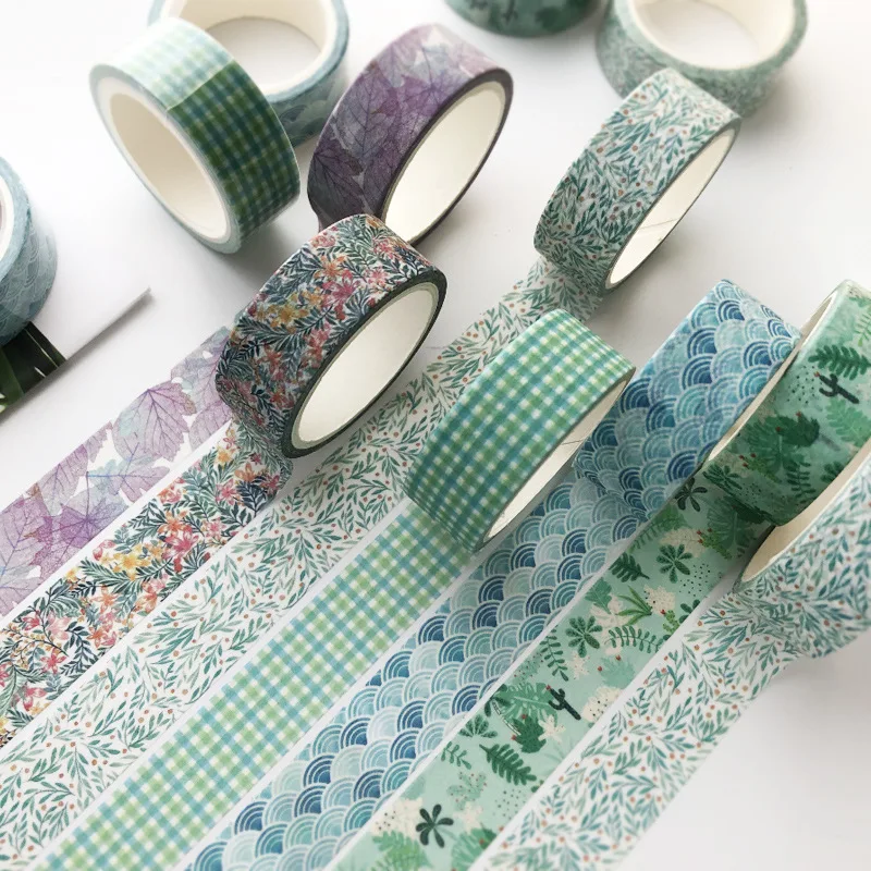 15mm Wide Decorative Masking Tape Colorful Flower Animals Style Design For Diy Craft Scrapbooking Gift Wrapping