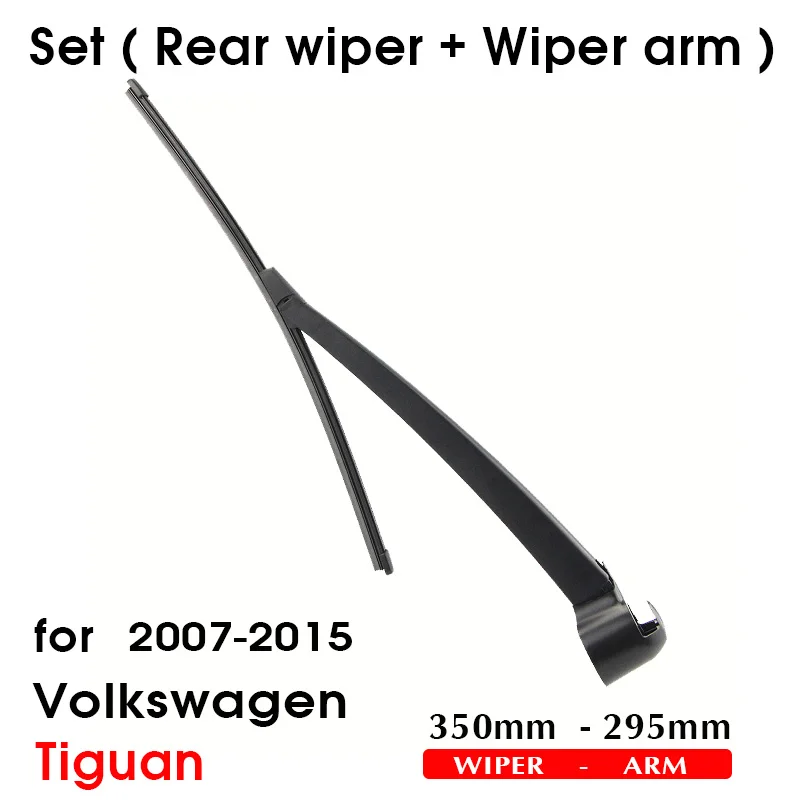 Escobilla aparaparaparabrisas trasero de coche, limpiaparabrisas, accesorios para Volkswagen VW Tiguan Hatchback, 350mm, 2007-2015