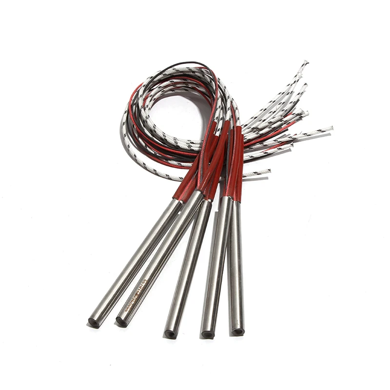 

Electric Cartridge Heater 304SS 6x98/100/105/110/115mm Heating Element AC220V/110V/380V 180W-220W with Type K Thermocouple