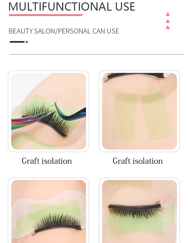 5 Rollen bunte Wimpernverlängerungs-Tapes, weiches, medizinisches, atmungsaktives PE-Klebeband für falsche Wimpern, Patches und Make-up-Tools – Detail 6