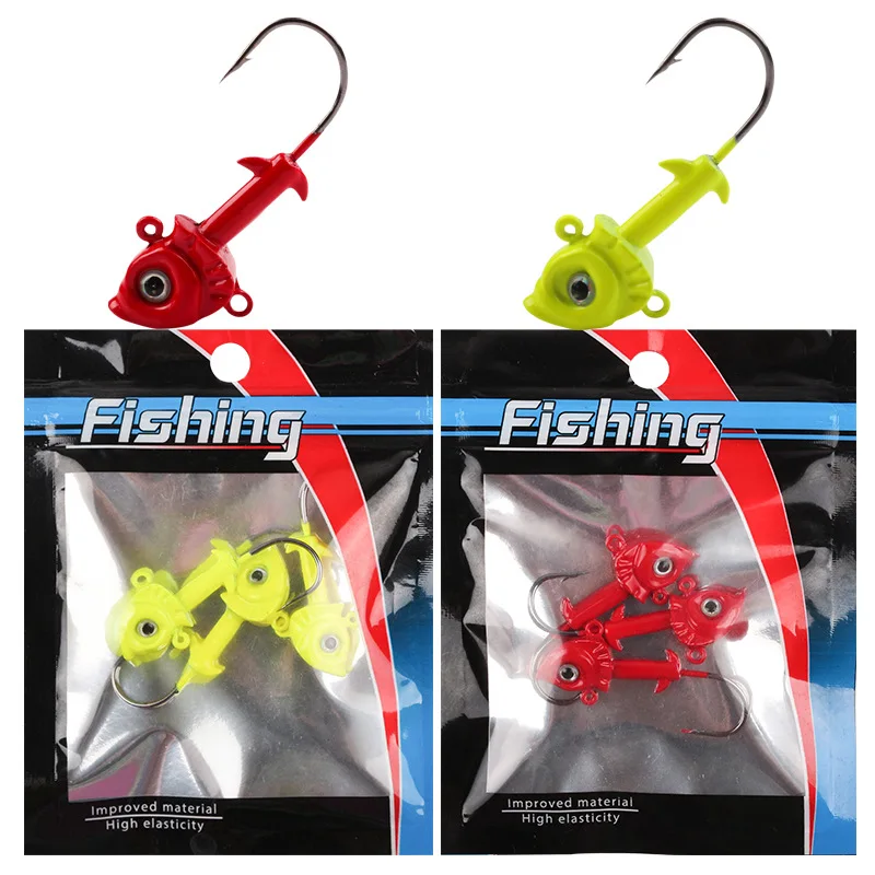 

Fenghai Stainless Steel Fish Hook,Fishing accessories,7G, 11G,3PCS/Bag JIG HOOKS