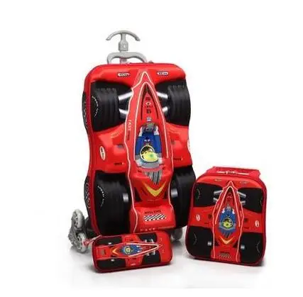 

3D Kids School Rolling Bags for boys kid trolley suitcase Children Travel suitcase School Mochila Kids luggage Bags with wheels