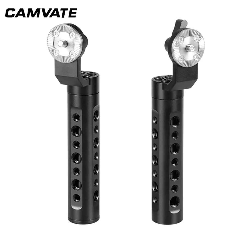 CAMVATE Aluminum Camera Cheese Handle With ARRI Rosette Mount M6 Female Thread for DSLR Camera Shoulder Handgrip Support System