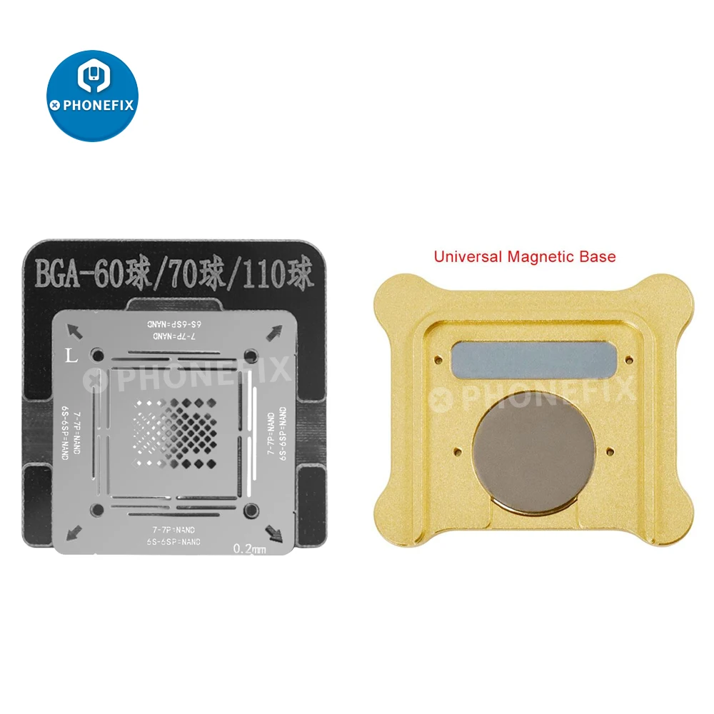 WL BGA60 BGA70 BGA110 Hard Disk Baseband Magnetic Plattorm BGA Stencils for iphone 6-12Pro Max IC Chip CPU Soldering Rpair