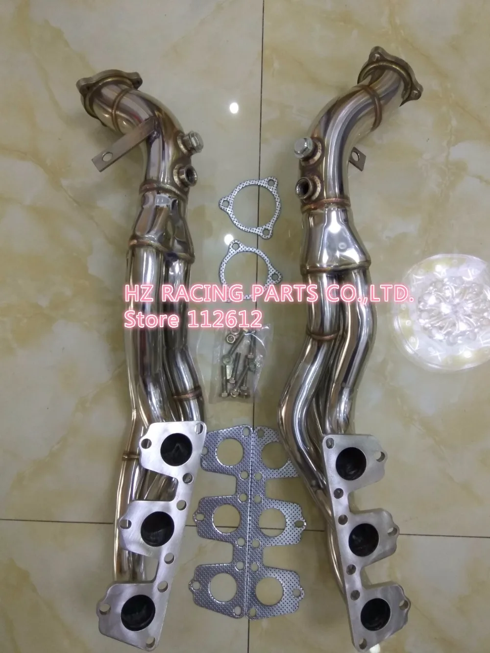 Exhaust header for Audi S4 S5 A7 A8 B8 Q5 SQ5 A4 A5 A6 3.0 TFSI V6 turbo header avk bbj 3.0 30 valves Long Tube Header