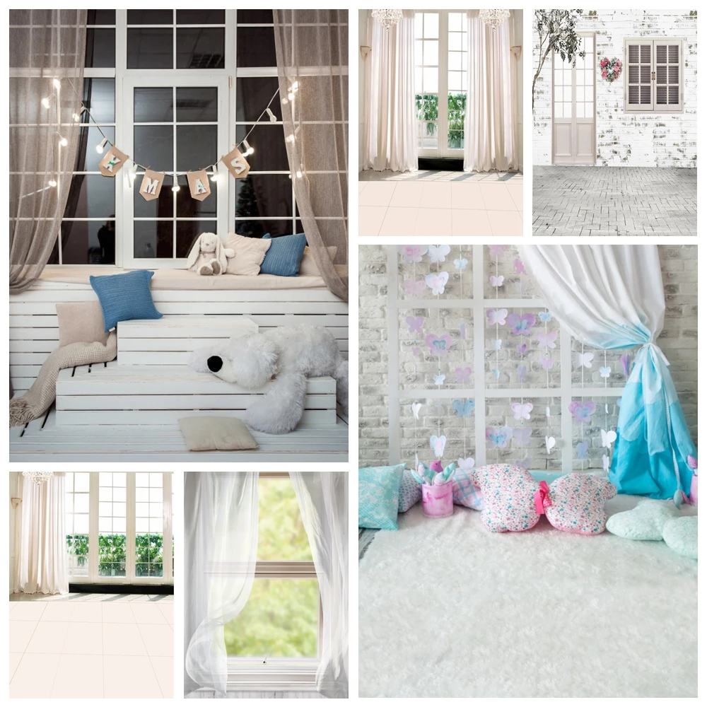 Cortina Travesseiro Backdrops para Fotofone Foto Retrato Fundos Fotográficos Vinil Indoor Tiro Photo Studio Vedio