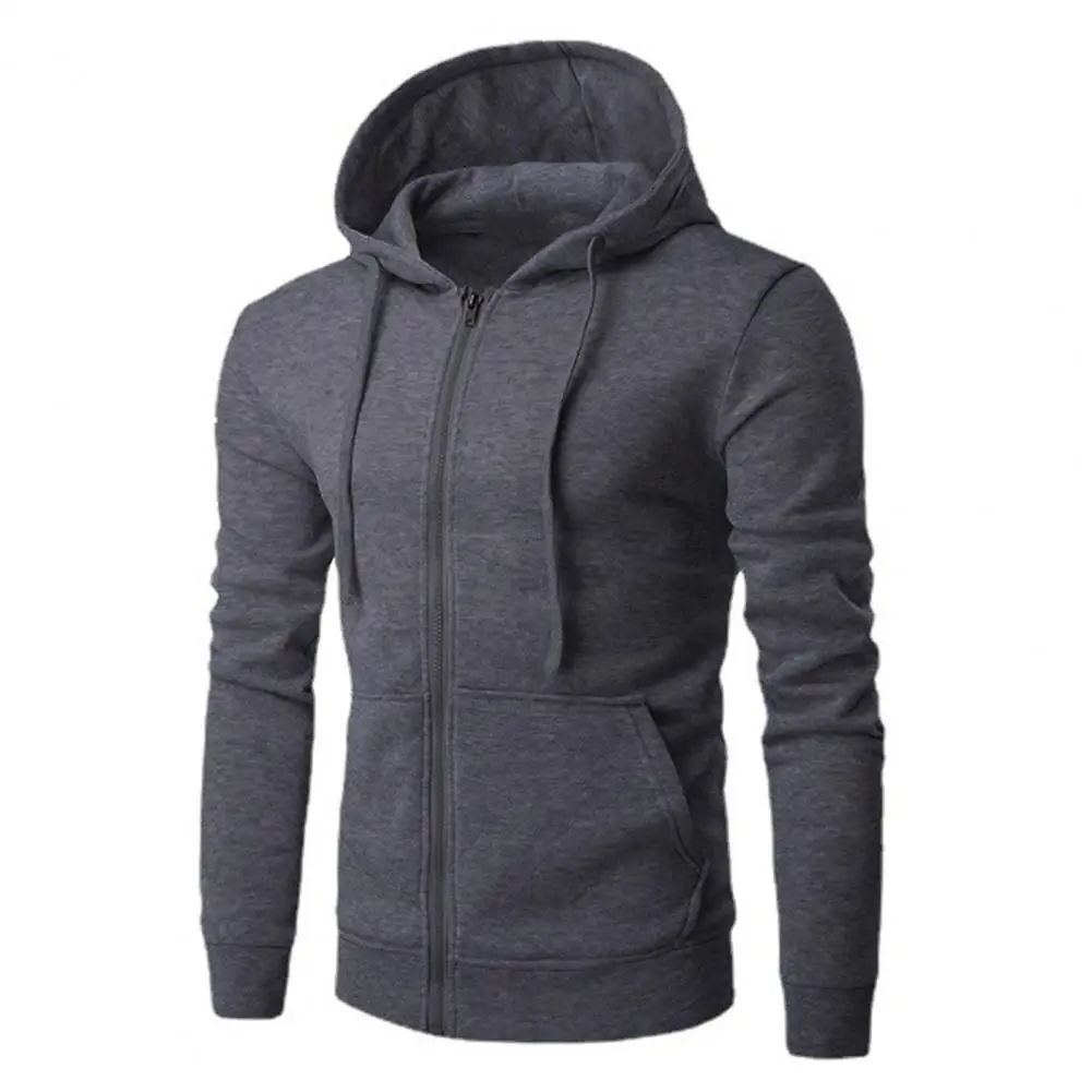 Men Sweatshirts Hooded Long Sleeve Men Jacket Hoodie Zipper Closure Jacket Sweatshirt Male Hoodies Autumn Winter