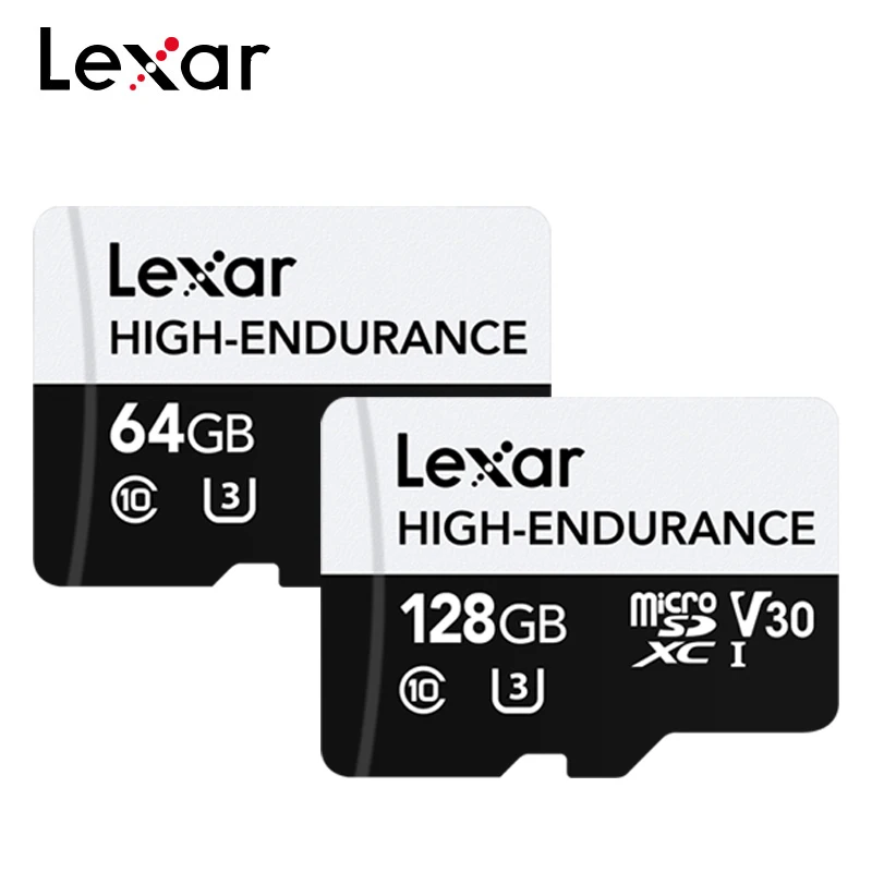 Lexar High-Endurance Micro SD Cards 128GB Up To 12,000 Hours Video Recording Memory TF Card For Dash Cam Home Security Camera