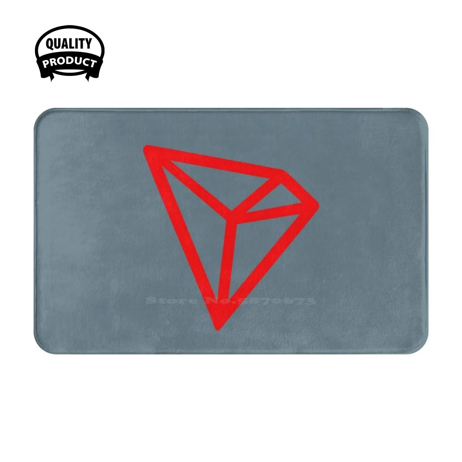 Tron Cryptocurrency Soft Cushion Home Carpet Door Mat Car Rug Bitcoin Cryptocurrency Btc Litecoin Ethereum Blockchain Tron Coin