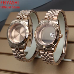 36mm 40mm Rose Gold Case Bracelet Watch Strap Sapphire Glass For nh35 nh36 Miyota 8215 Movement 28.5mm Dial Datejust Hot Sale