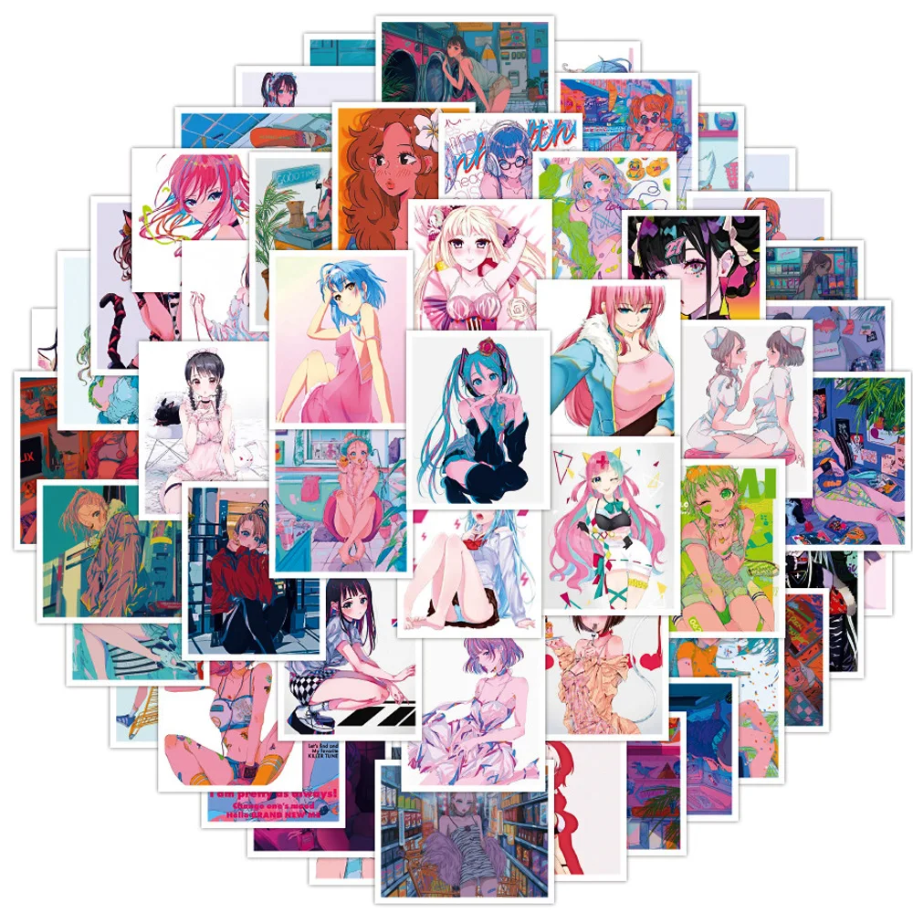 10/30/50pcs Kawaii Stationery Stickers Cute Lovely Girl Diary Planner Decorative Stickers Scrapbooking DIY Craft Sticker Kid Toy