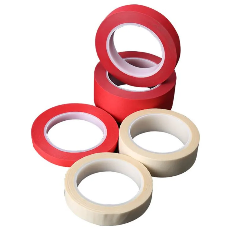 PET High Temperature Resistance Tape Insulation Red White Adhesive For Stoving Varnish/Spray Tin Electron Industry Dedicated