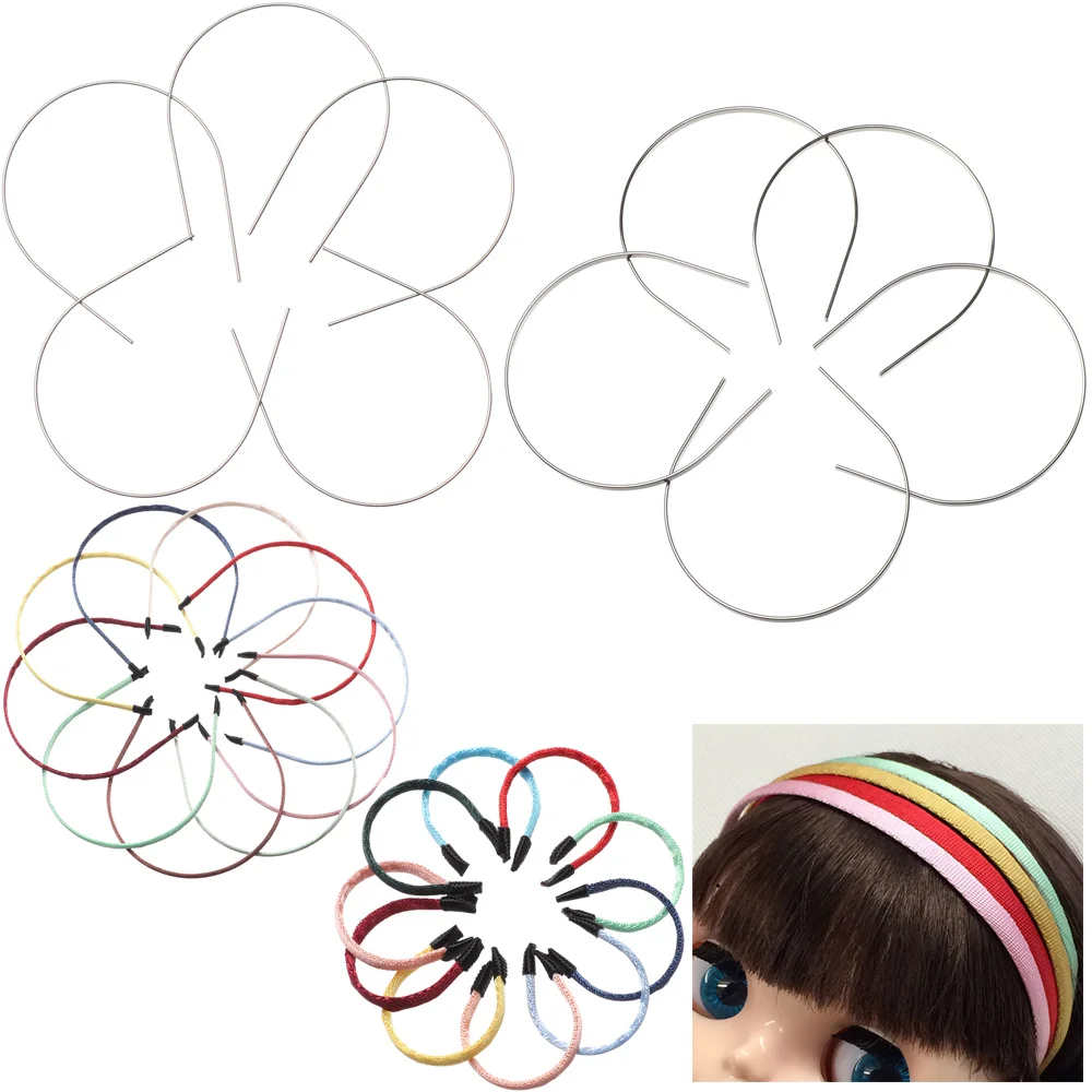 Boneca bonito Headband para a boneca, materiais para o cabelo, acessórios de decoração, DIY cabeça banda peças, atacado, 5pcs, 1/3, 1/4, 1/6, 1/8