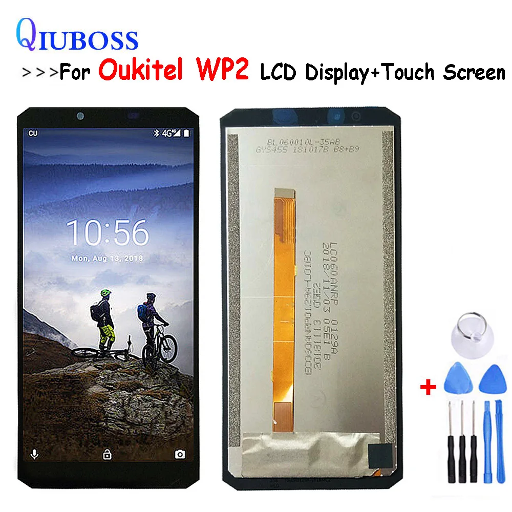 

For Oukitel WP2 LCD Display+Touch Screen Panel Digitizer Replacement Parts Assembly 6.0 inch+Tools