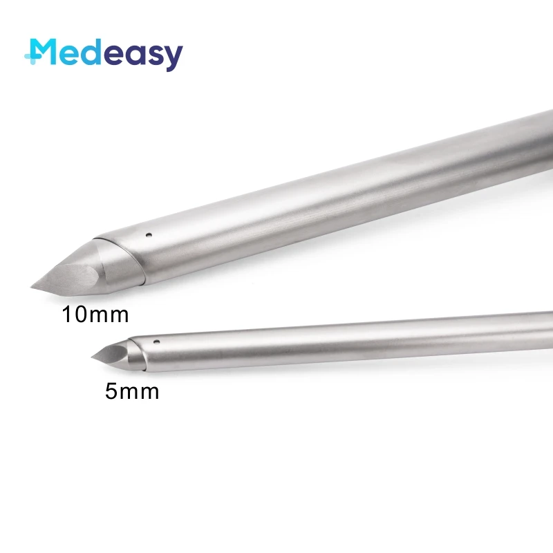 Laparoscopic Surgical Reusable Trocar and Cannula 5mm 10mm 12mm 15mm Flip Corss Magnetic Press Type