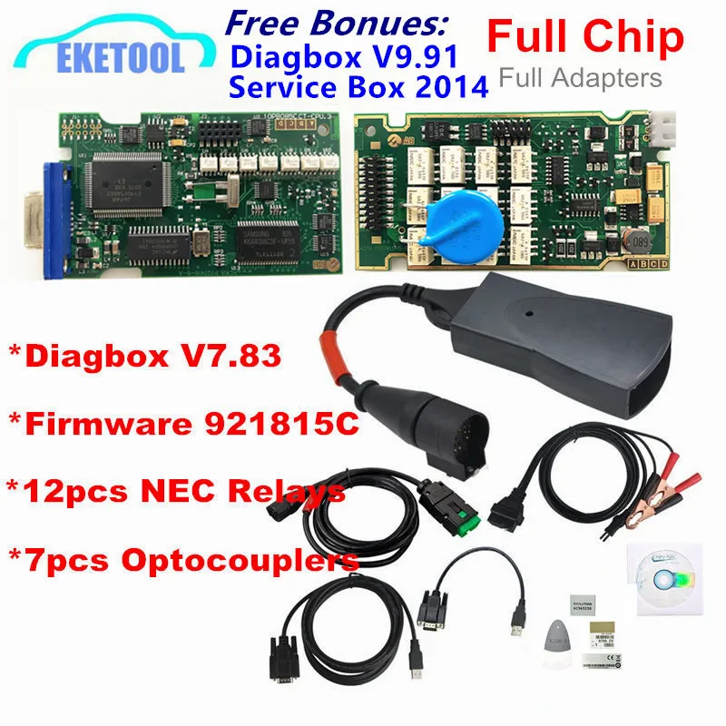 Diagbox V9.91 Full Chips Gold Edge Lexia3 PP2000 PSA XS Evolution V7.83 Lexia For Citroen/Peugeot Super Firmware 921815C Lexia 3