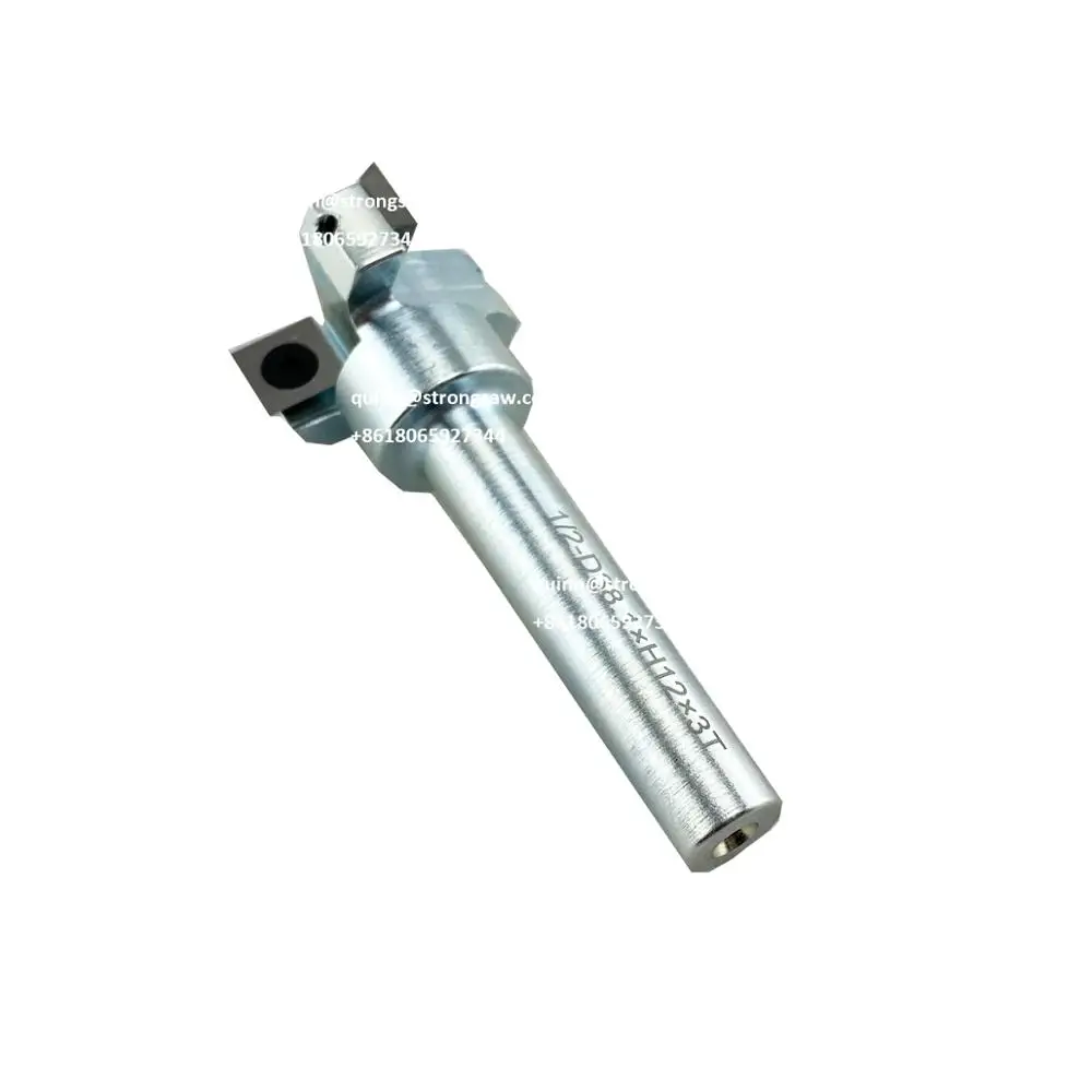 LIVTER 3 flutes  1+1/2'' Dia x H12mmx 1/2'' Shank Planing Bits Face End Milling Cutter CNC Spoilboard Surfacing Router Bits