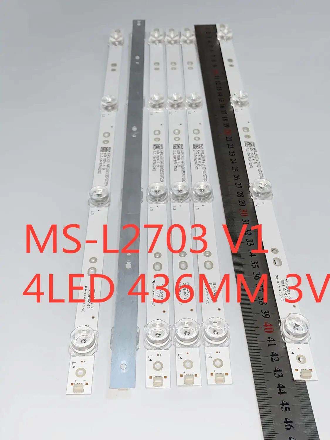 

30-50-80PCS High quality original light bar to maintain TV backlight MS-L2703 V1 3V 436MM 64ML200 A34 M196 H 2K 2.3.0449D9A12001